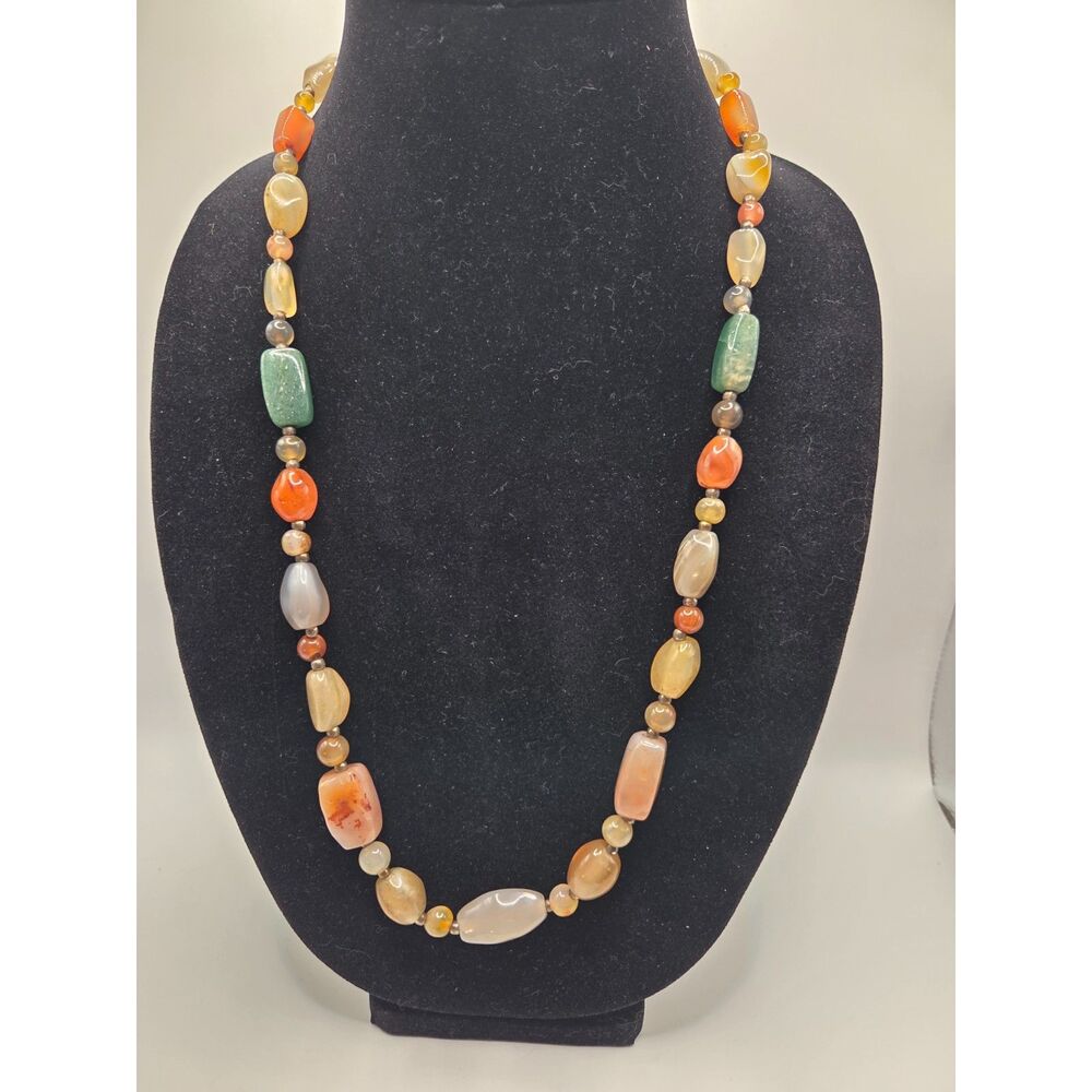 1755. Vintage Travel or Beggar Gemstone Beads